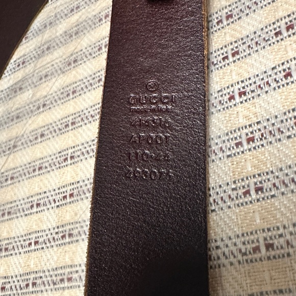 Gucci Dark Brown Leather Belt - Picture 2 of 4